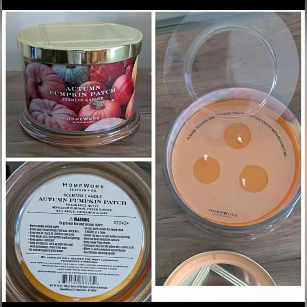 HomeWorx Autumn Pumpkin Patch Scented Candle